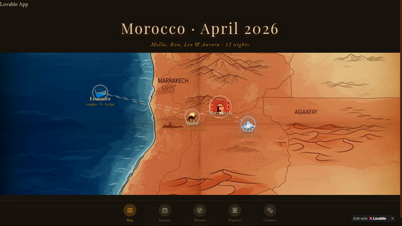 Marrakech Family Planner screenshot